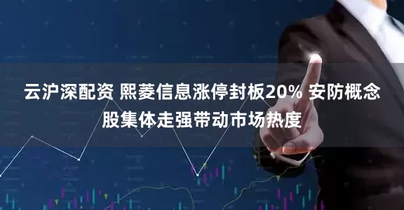 云沪深配资 熙菱信息涨停封板20% 安防概念股集体走强带动市场热度